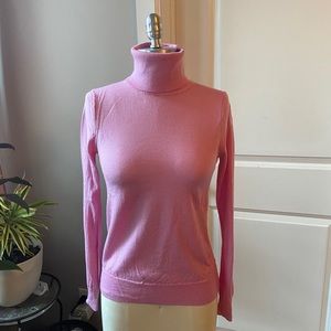 J.crew pink 100% wool sweater